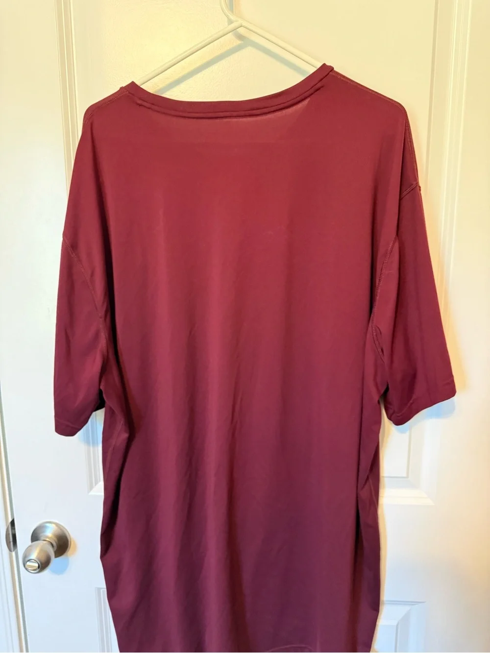 Polo by Ralph Lauren Men's Short-Sleeve Tee in Burgundy with Pony Logo